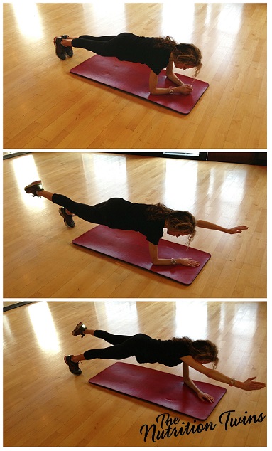 One Arm, One Leg Plank Collage