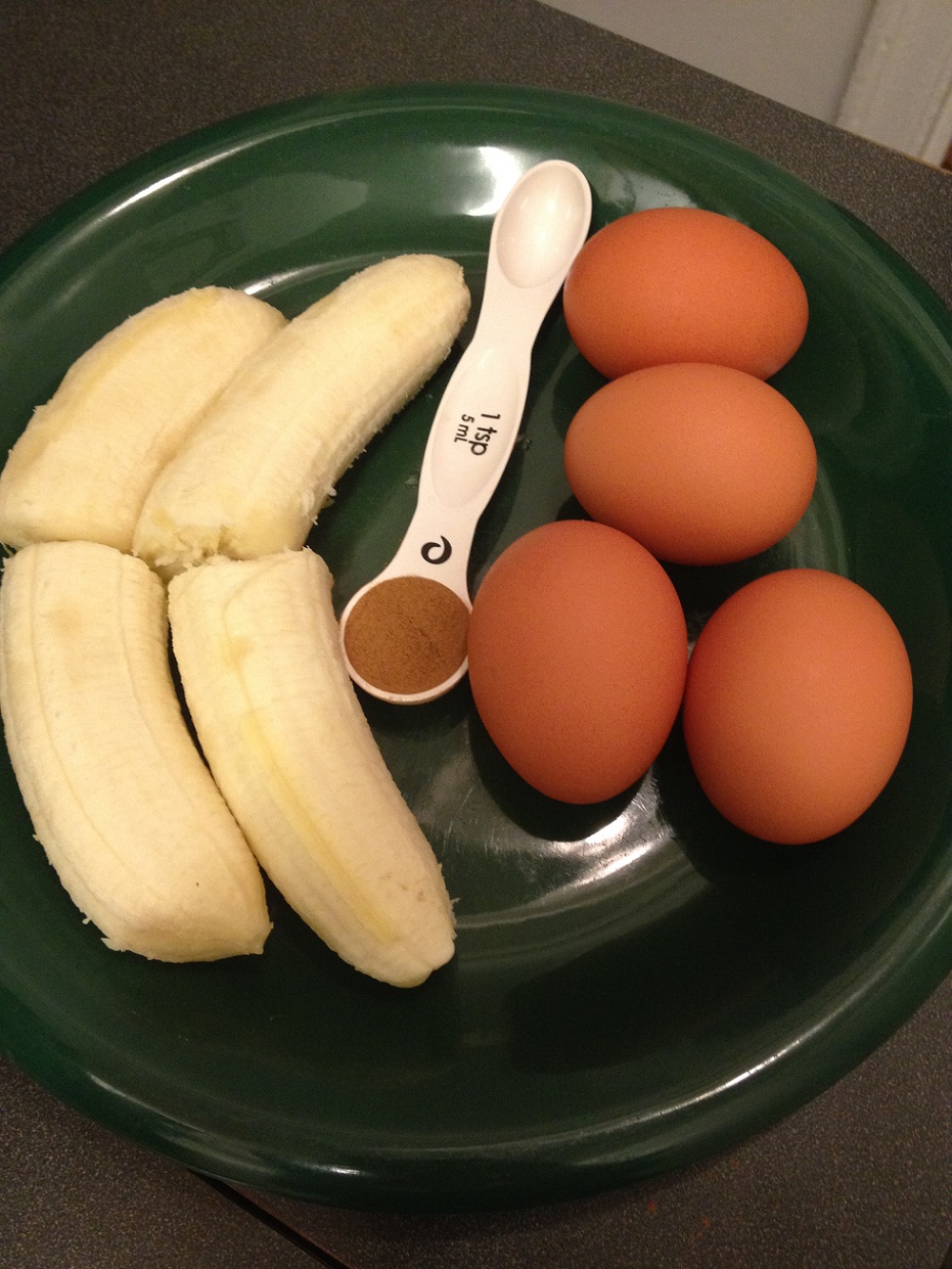 Skinny Banana 3 ingredient pancakes ingredients