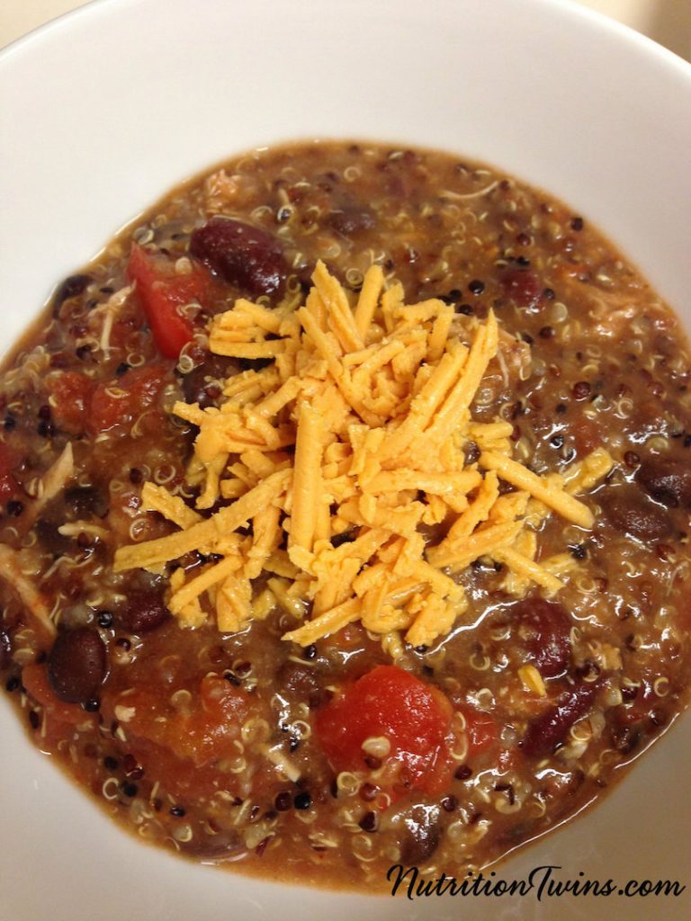 Chili with shredded cheese