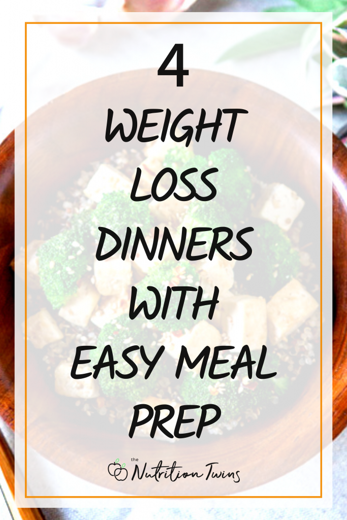 4 Weight Loss Dinner Recipes with Easy Meal Prep with broccoli